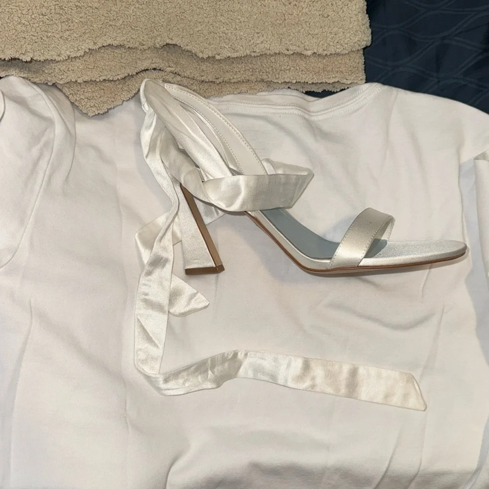 🆕Nine West Kelsie Wedding Satin Heels with “Something Blue!” 10. New wBox!💥 - Picture 11 of 11